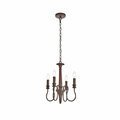Cling 14 in. Flynx 4 Lights Pendant in Weathered Oak CL3485692